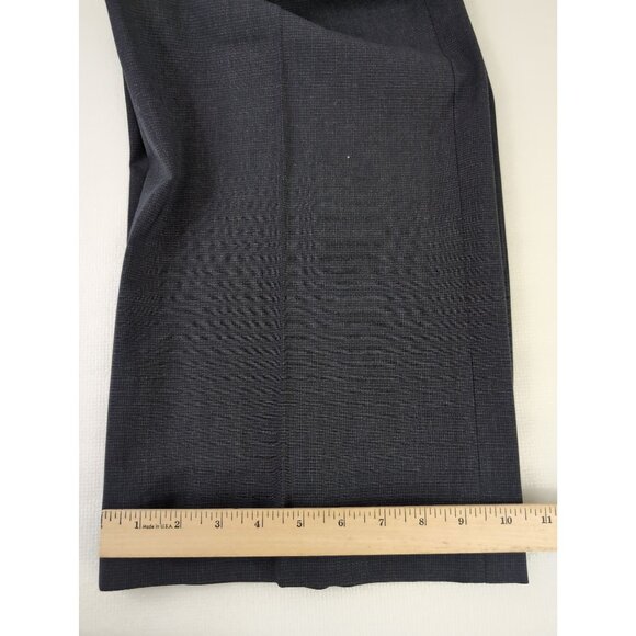 Banana Republic Ryan Fit Trouser Pant Womens 10 L Navy Blue Wool Spandex Career - Picture 14 of 14